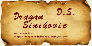 Dragan Šiniković vizit kartica